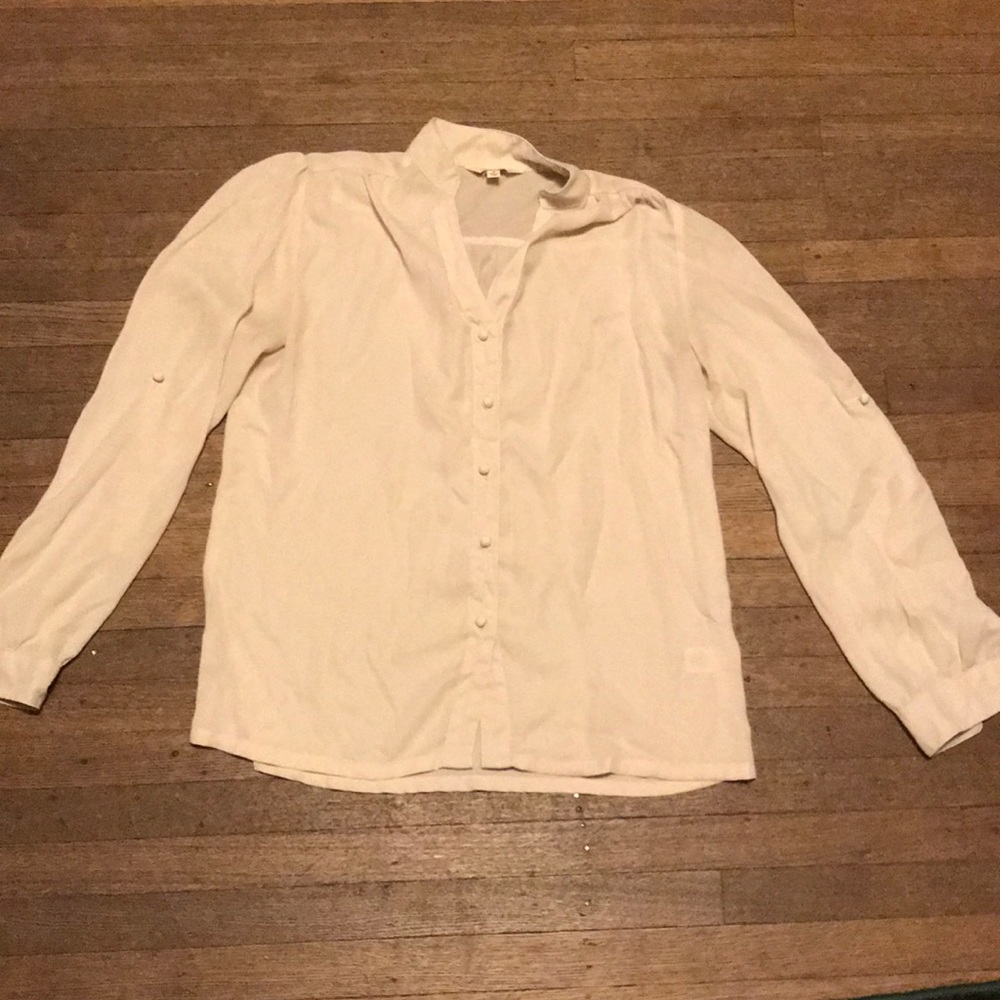 Sheer button up blouse